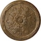 Ekena Millwork Luton Ceiling Medallion (Fits Canopies up to 3 1/2"), Hand-Painted Rubbed Bronze, 21"OD x 2"P CM21LURZS - alternate 1